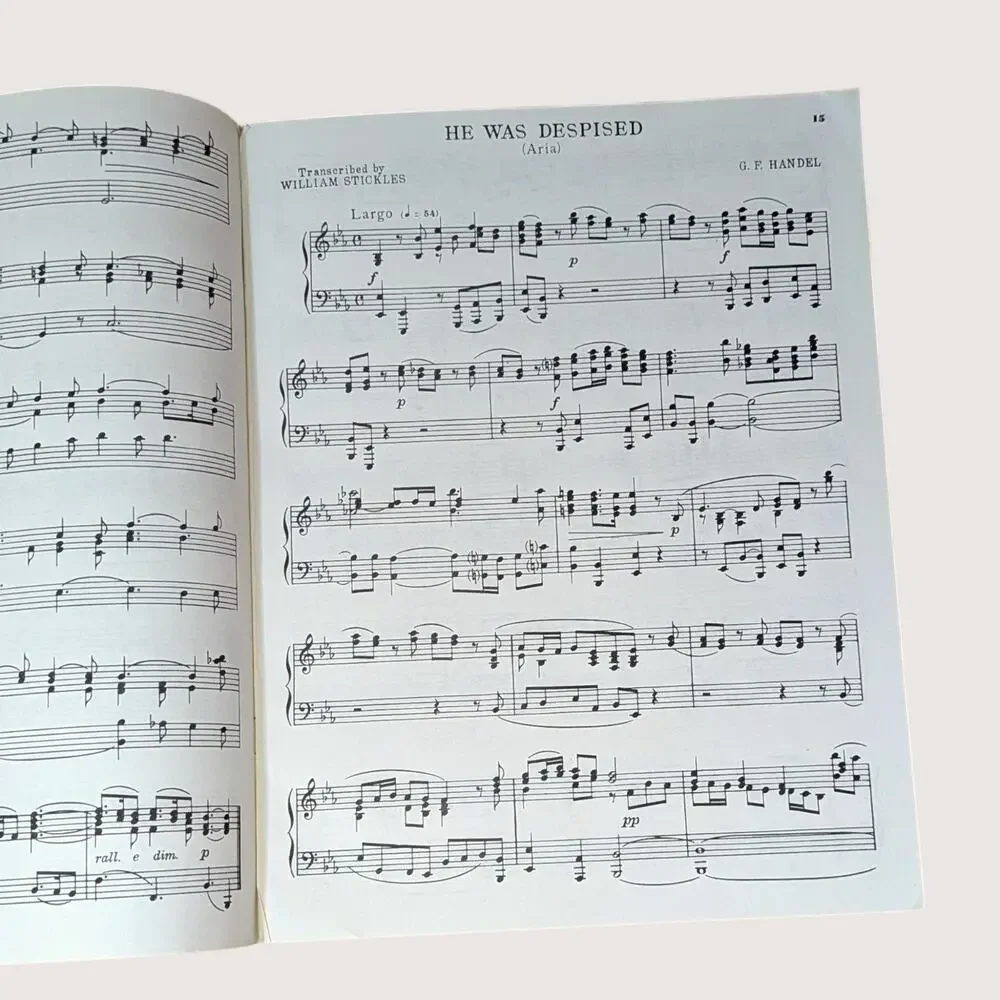 1951 The Messiah Selections Piano Book G.F. Handel Sotfcover Book